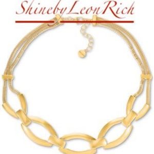 ALFANI Gold-tone Contemporary Statement Necklace, 18" + 2" Extender